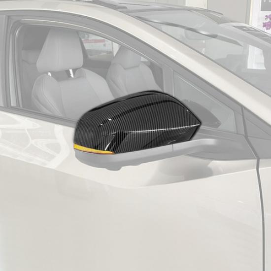 Car Rearview Mirror Cover Trim Accessories For Toyota Tacoma 24-25 Carbon Fiber