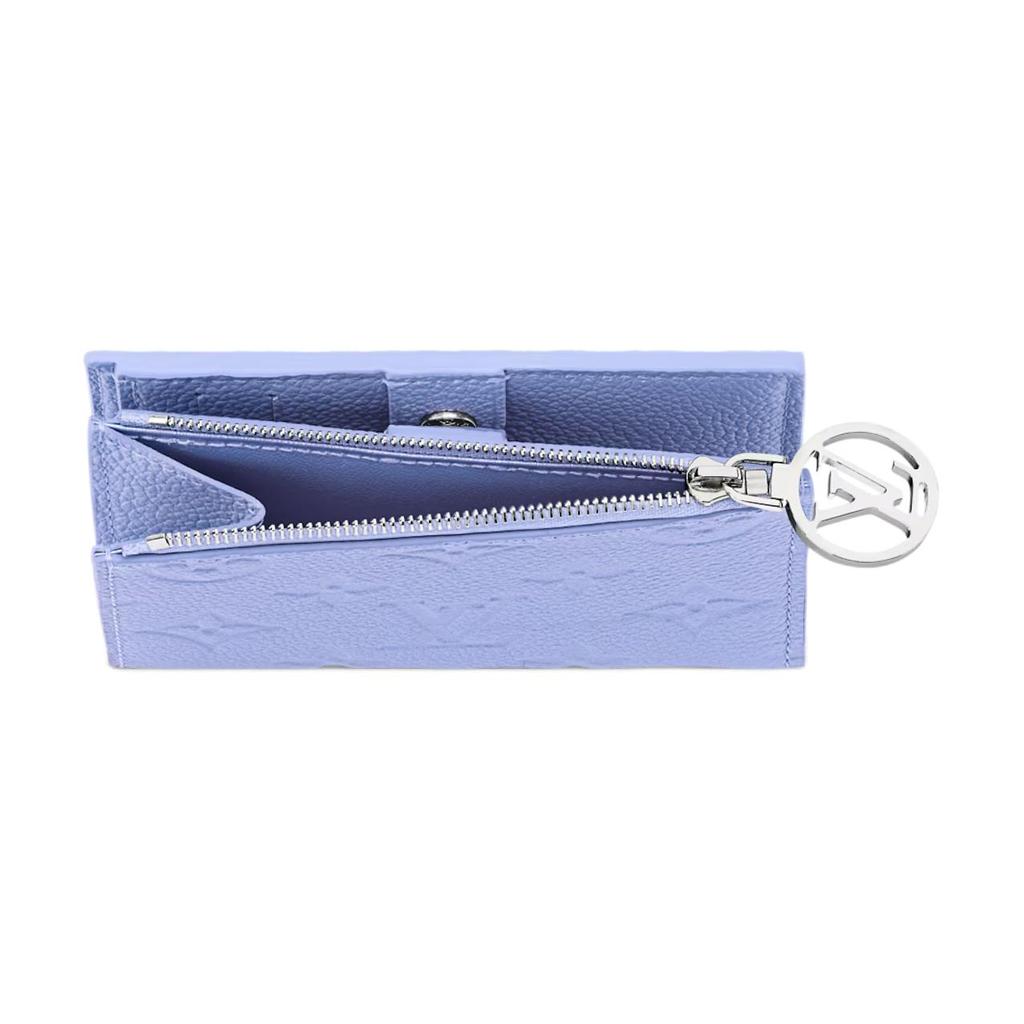 Louis Vuitton Lisa Geldbörse Blue Frost Monogramm Geprägt Empreinte Rindsleder Damen Geldbörsen M26518