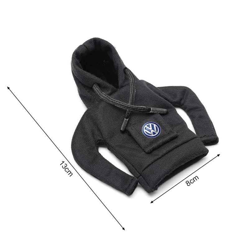 1Pcs Car Gear Lever Hood Small Sweater Decoration Gear Lever Hoodie Car Styling For Volkswagen Magotan Sagitar Golf-4 5 6 7 Magotan Polaris Boracay