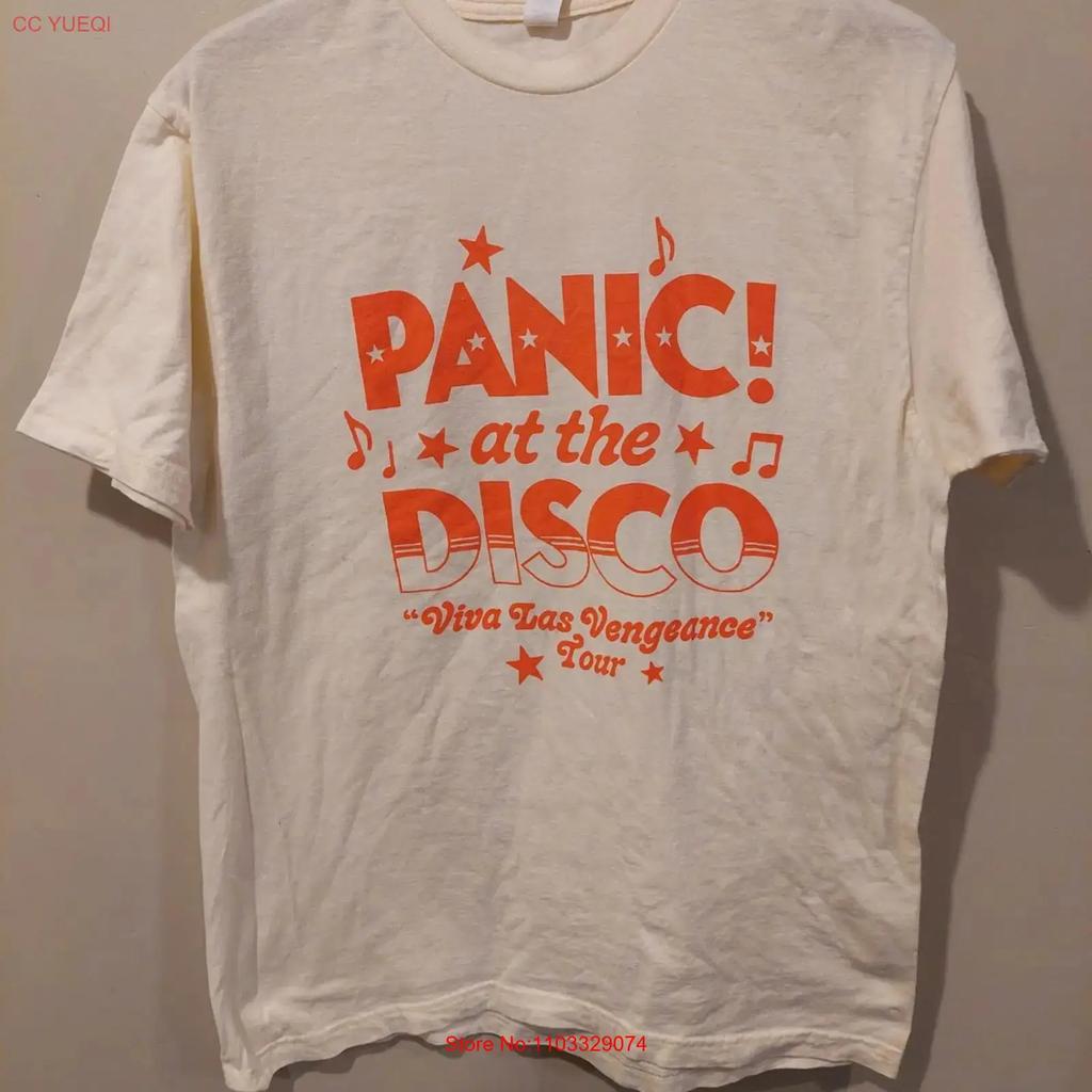 Panic At The Disco 2022 Viva Las Vengeance Tour T Shirt Size Large Band vintage Washed Comfortable streetwear graphic homme
