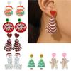 Fashion Dangle Earrings Tree Alpacas Gingerbreads Man Earrings Statement Jewelry