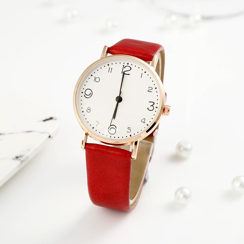 Big Digital Women S Student Watch, Creative Women S Quartz Watch, Simple Fashion Girl Watch красный