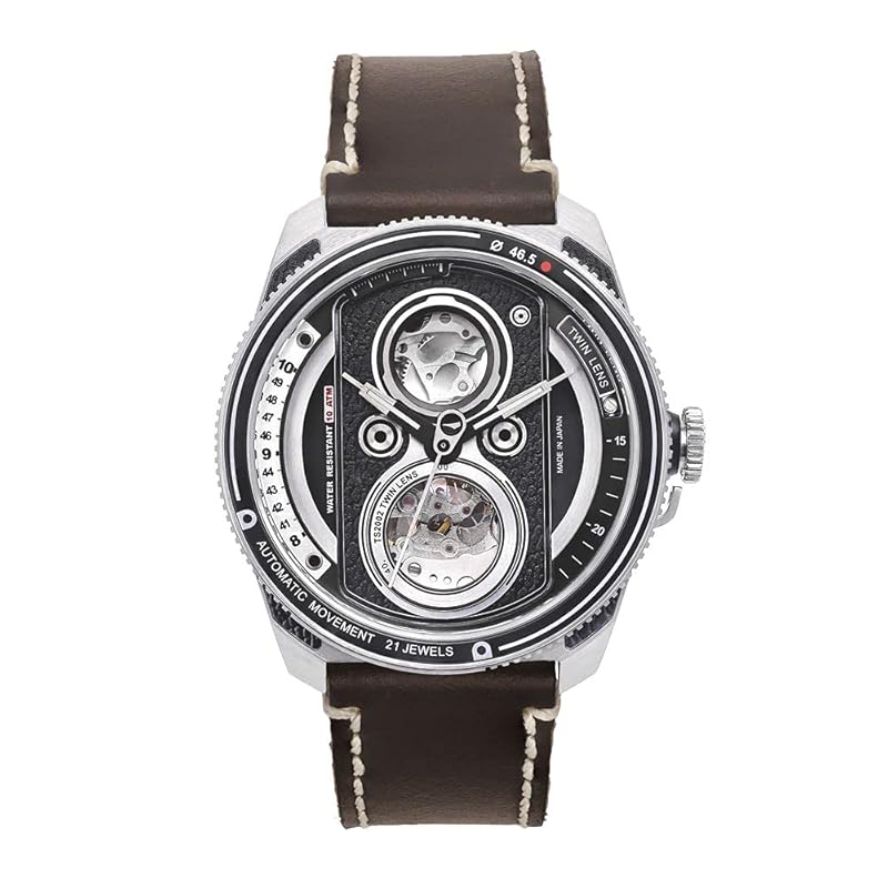 

[tax] automatic watch TWIN LENS TS2002A men s brown