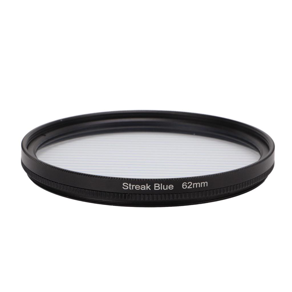 Junestar Blue Streak Special Effects Filter with Aluminum Alloy Frame Camera Accessories 77mm