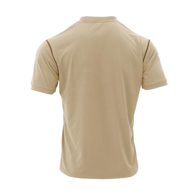 Summer Men's Short-Sleeved Polo Shirt Solid Colour Turned Collar Stylish, Comfortable and Quick-Dry Top