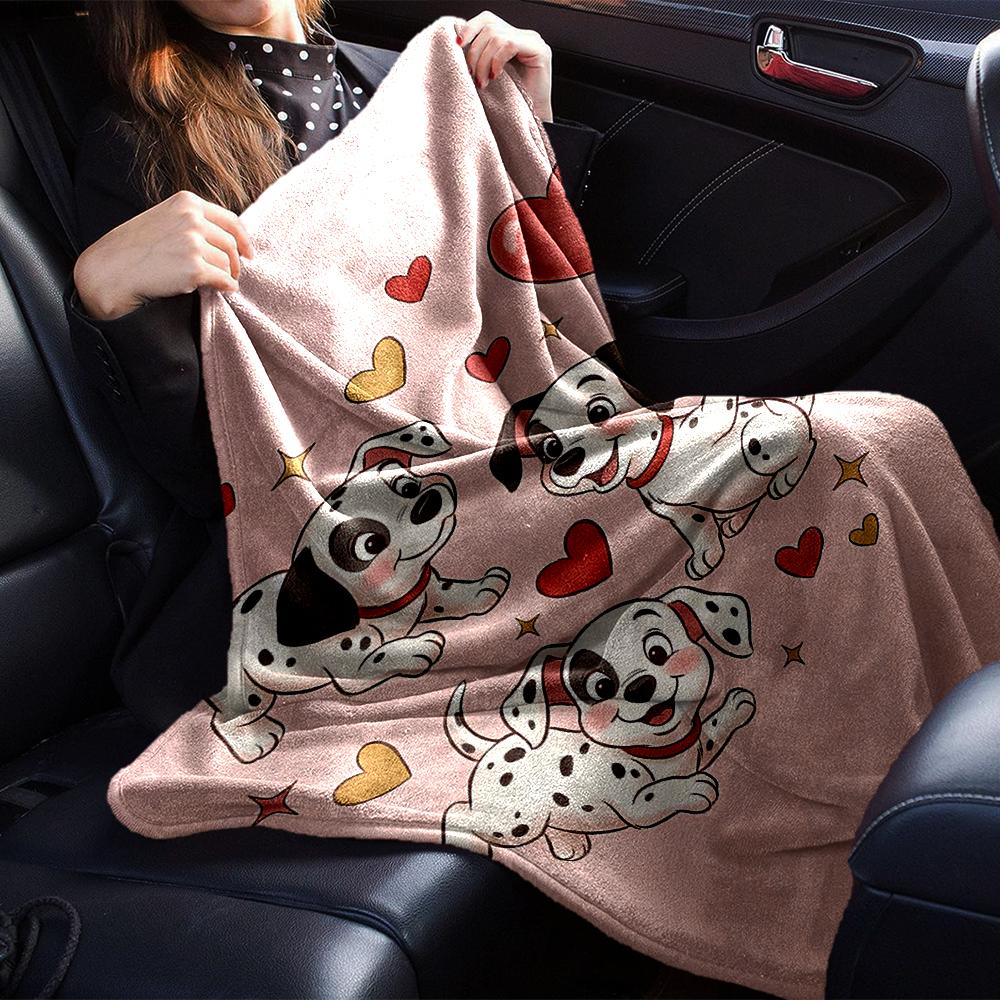 Dalmatian Puppies Balloon Hearts Blanket Soft Throw Blanket For Home Bedroom Bed Sofa Travel Office Solid Christmas Blanket