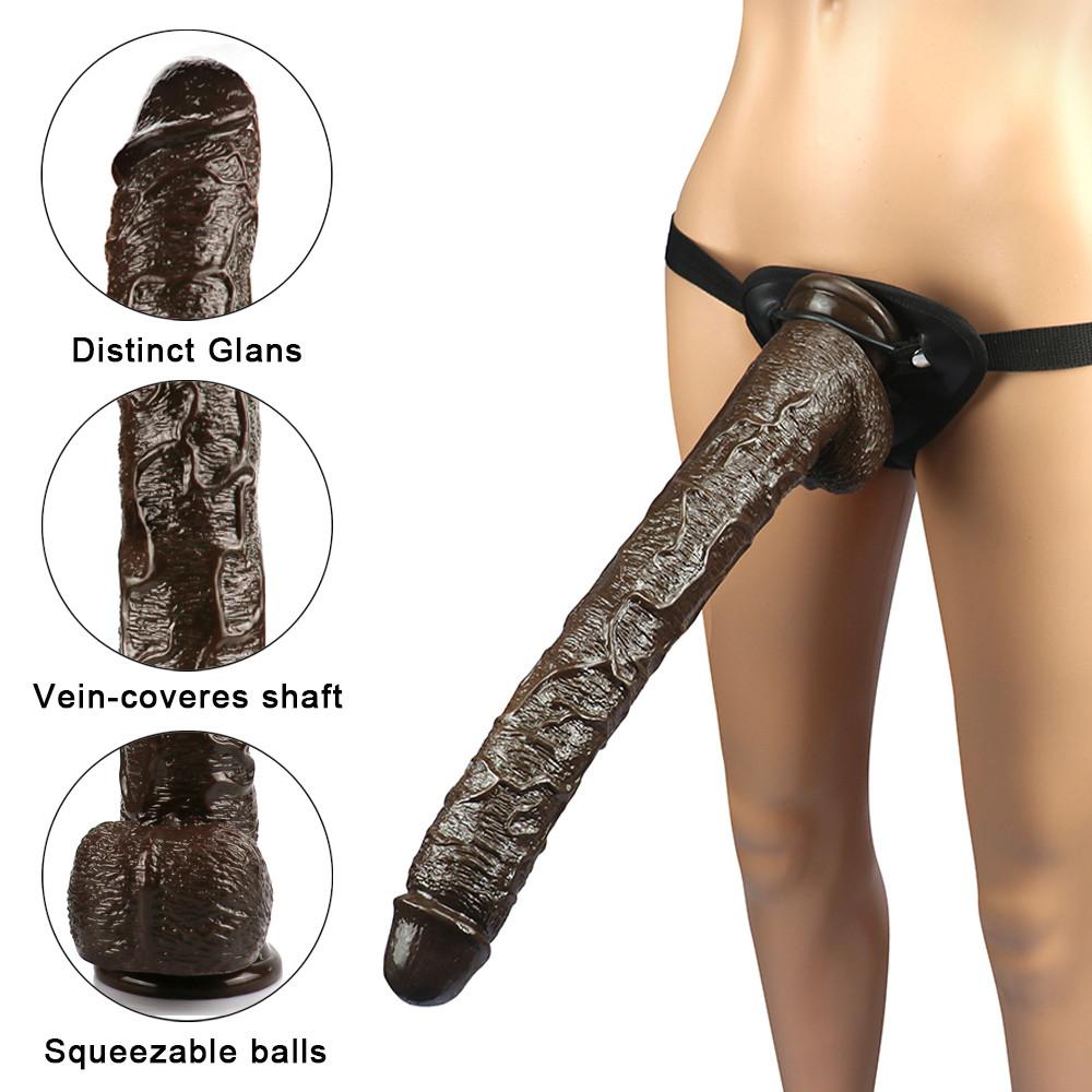 Soft Sexy Huge Dildo Realistic with Suction Cup Strap-on Big Dick Female Masturbator Adult Sex Product Toys for Adult Woman Couples Lesbian