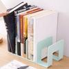 Modern Geometric Bookend Lattice Plastic Desktop Book Holder for Shelves Desk Space-Saving Multi-Purpose Organizer