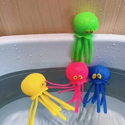 2/4Pcs Playful Octopus Squirting Water When Pinched Toy Novel and Interesting Interactive Game Perfect for Festive Parties Funny