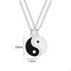 Couple Bracelet Friendship Bangle Necklace Chain Adjustable Relationship Yin Yang