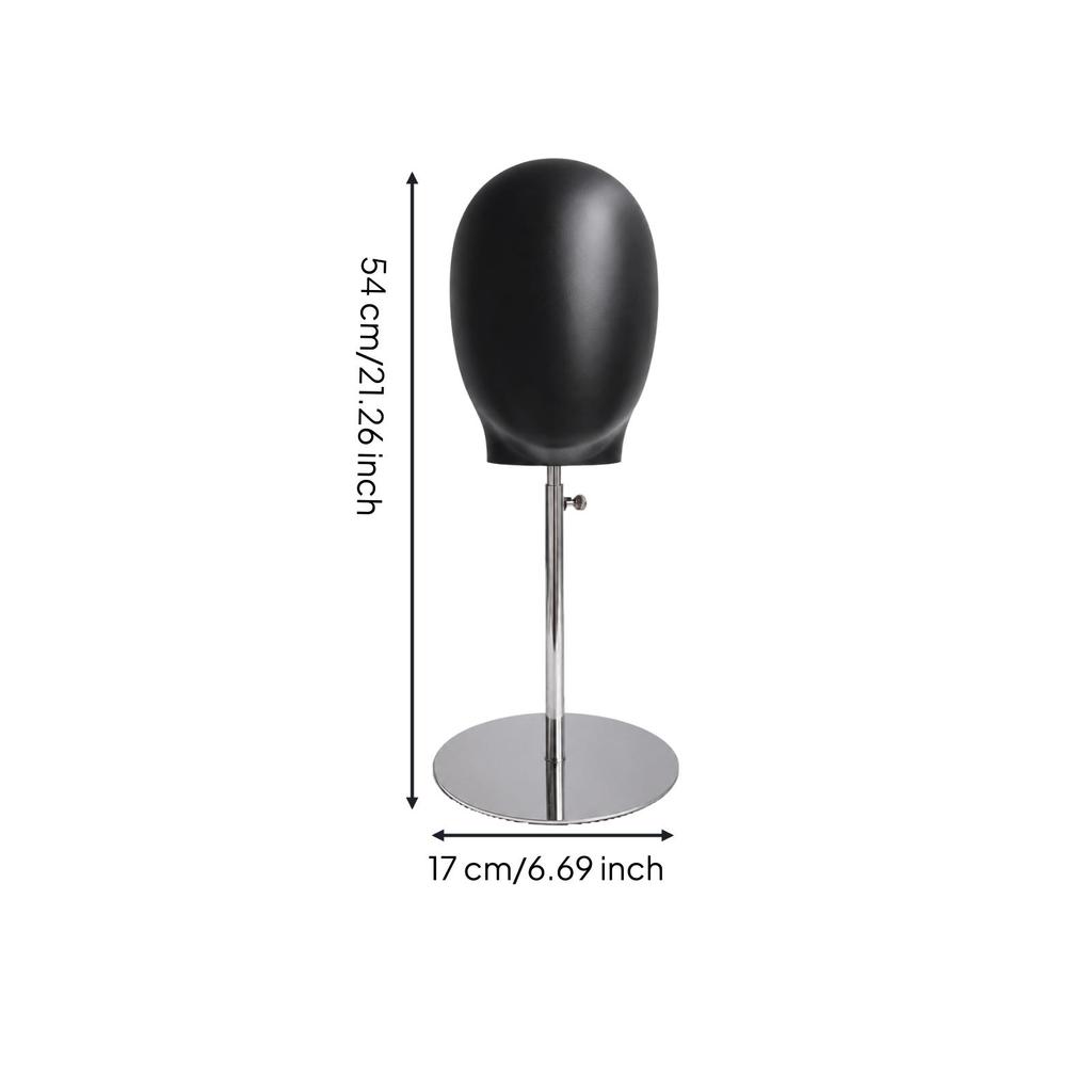 Manichino Espositore per Cappelli con Supporto Regolabile Staccabile per Proprietari di Boutique, Venditori di Mercato,