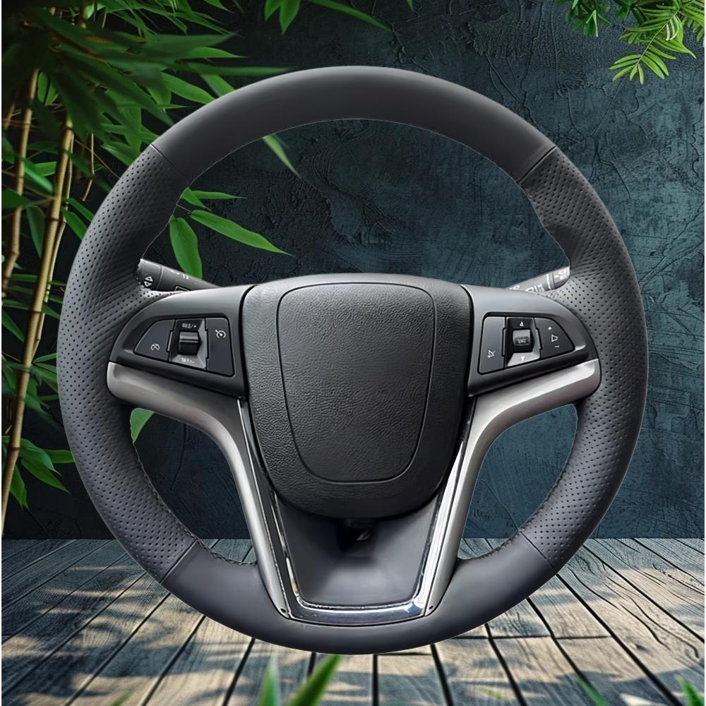 Hand Stitched Perforated Artificial Leather Steering Wheel Cover For Chevrolet Malibu Crekor Cruze Camaro Car Accessories