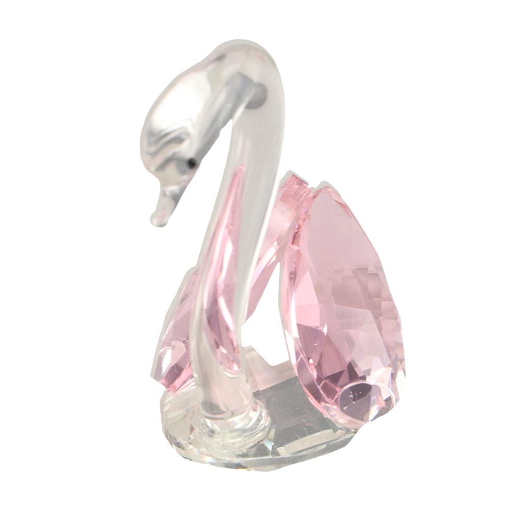 Creative Crystal Swan Gift Swan Statue Birthday Keepsake Little Swan Ornament  Desktop