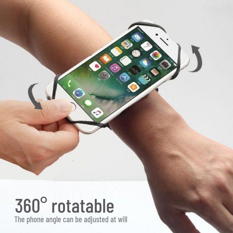 Detachable Rotating Phone Armband for Ride-Hailing & Food Delivery