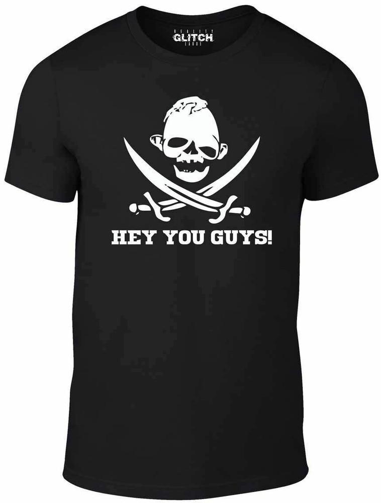Hey You Guys T-Shirt Funny t shirt Pirate sloth parody joke skull The Goonies S