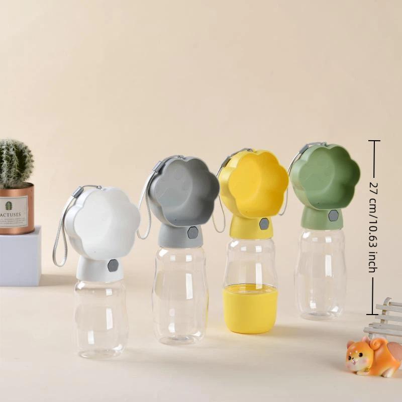 2-in-1 Dog Water Bottle Food Grade Leakproof Portable Pet Drinking Feeder for Small Big Dogs Outdoor Travel Hiking