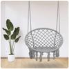 Hängende Garten Schaukelstuhl Boho Grau