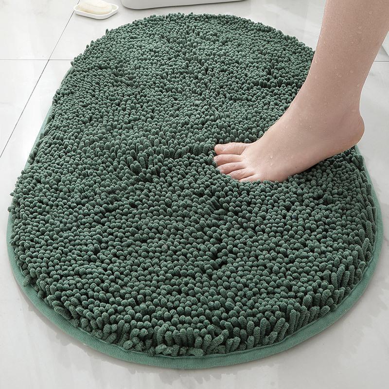 1 PCS Bathroom Rug Mat Non Slip Quick Dry Bath Mats Extra Thick and Super Absorbent Bath Rugs Microfiber Chenille Shower Carpet