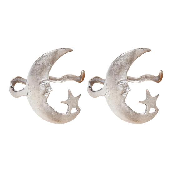 1/2 stk Gullfarget Stjerne Måne Armmansjett Armbånd Åpning Justerbar Armring