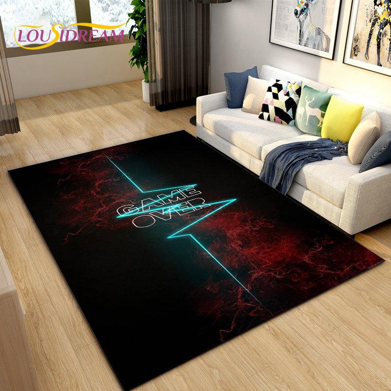 

3D мультфільм Game Gamer Zone Controller Килимок, килимок для вітальні, спальні, дивана, нековзний килимок для ігор для дітей 40x60cm
