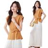 Chic Women's Summer 2026 Linen Suit: Versatile Top & Wide-Leg Pants Set