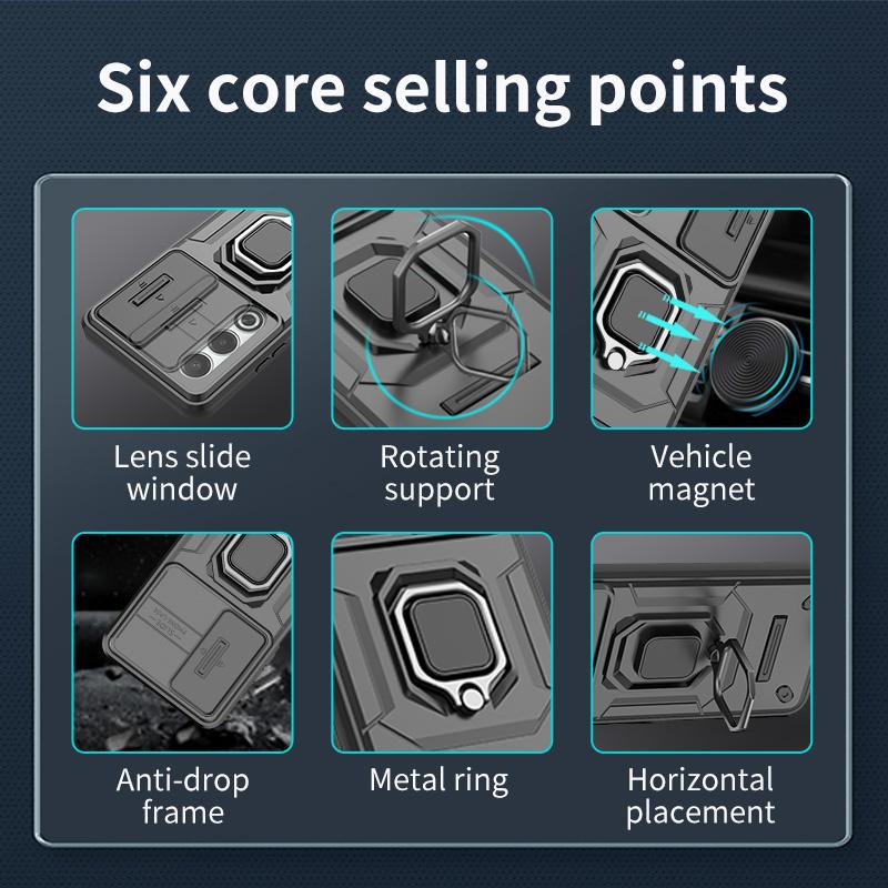 Armor Schokbestendige Hoes Voor OnePlus Nord 5 5G Beschermhoes Ring Magnetische Standhouder Coque Fundas Capa