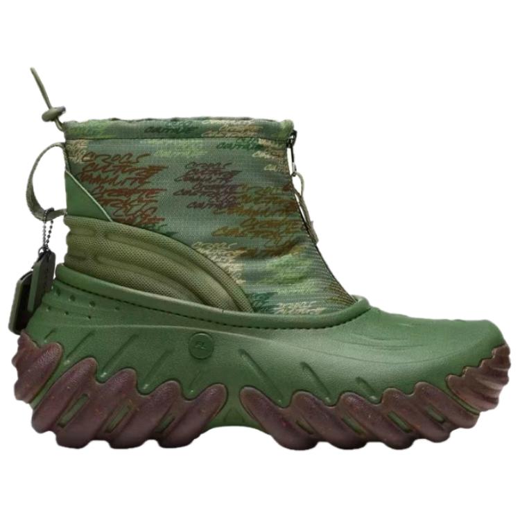 Crocs Classic, Comfortable and Versatile Trend Booties Unisex Green
