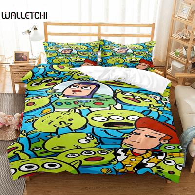 Toy Alien Art Duvet Cover Set King Queen Double Full Twin Single Size Bed Linen Set