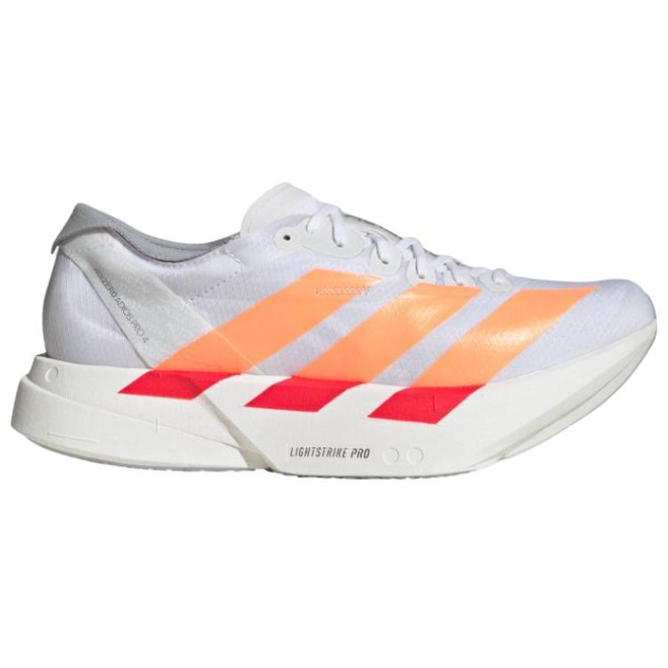 Adidas Adizero Adios Pro 4 Support Rebound Racing Running Shoes Women's White Orange JR7087