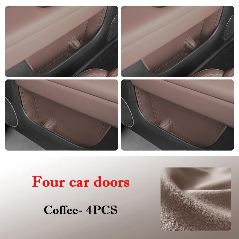 For LiXiang L6 L7 L8 L9 Car Door Slot Storage Pad Leather Door Groove Protective Mat Storage Barrel Interior Accessories