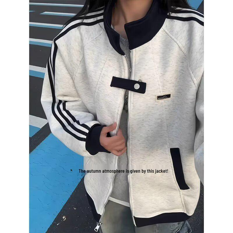2025 Trendy Unisex Youth Long-Sleeve Jacket: Stylish Spring & Autumn Fashion Outerwear for Teens