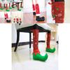 Favor 1 Stück Weihnachts-Stuhlbeinkappen Santa Claus Tischaufkleber Weihnachtsdeko