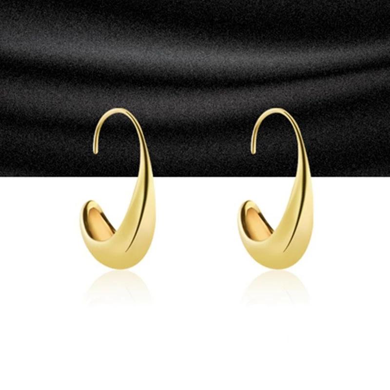 foxanry Shape Earrings for Women Couples New Fashion Simple Geometric Party Jewelry Gifts Prevent Allergy