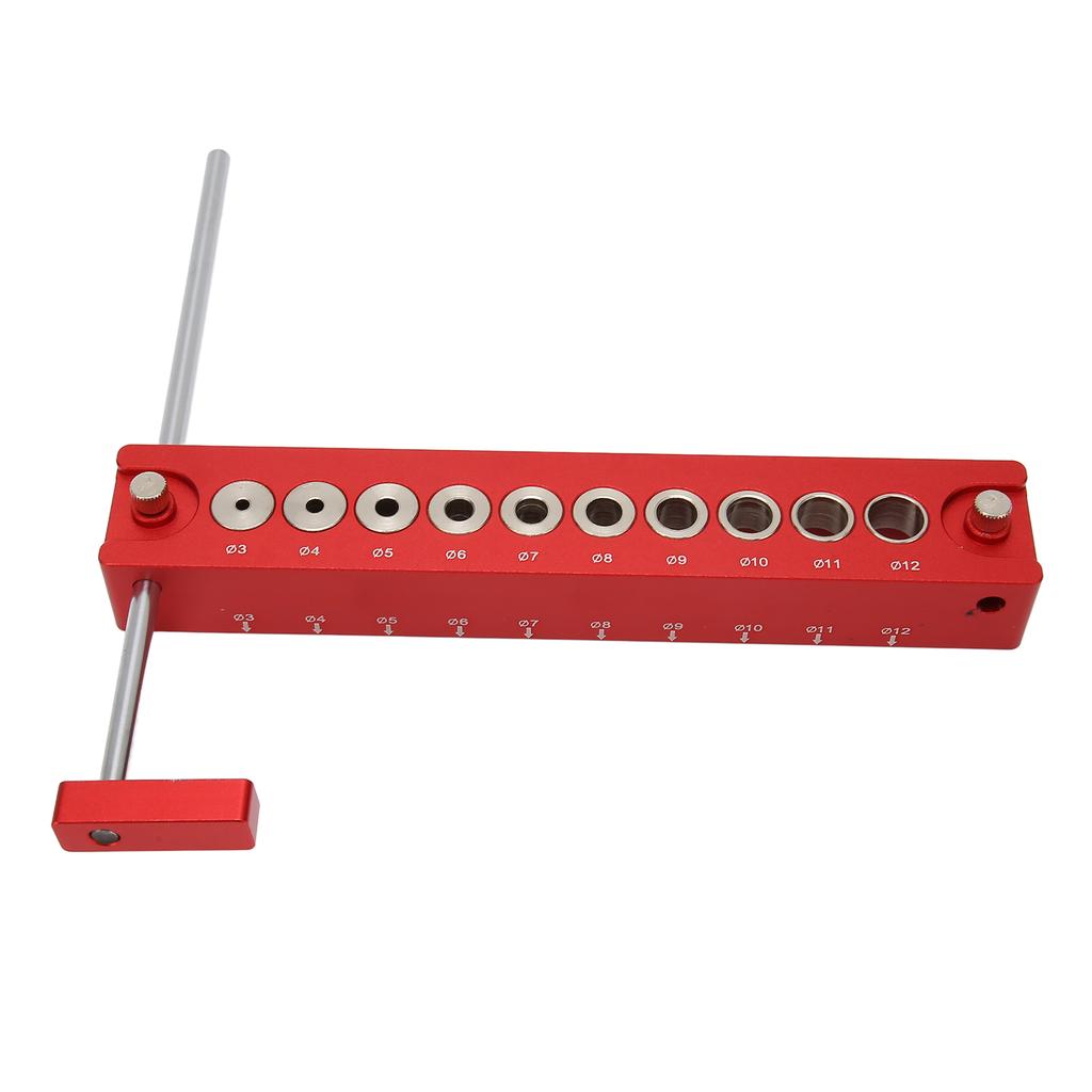 Bohrlochlehre Holzdübel Lochstanze Locator 10 in 1 45 Grad 90 Grad Aluminiumlegierung Bohrhilfe für Holzbearbeitung