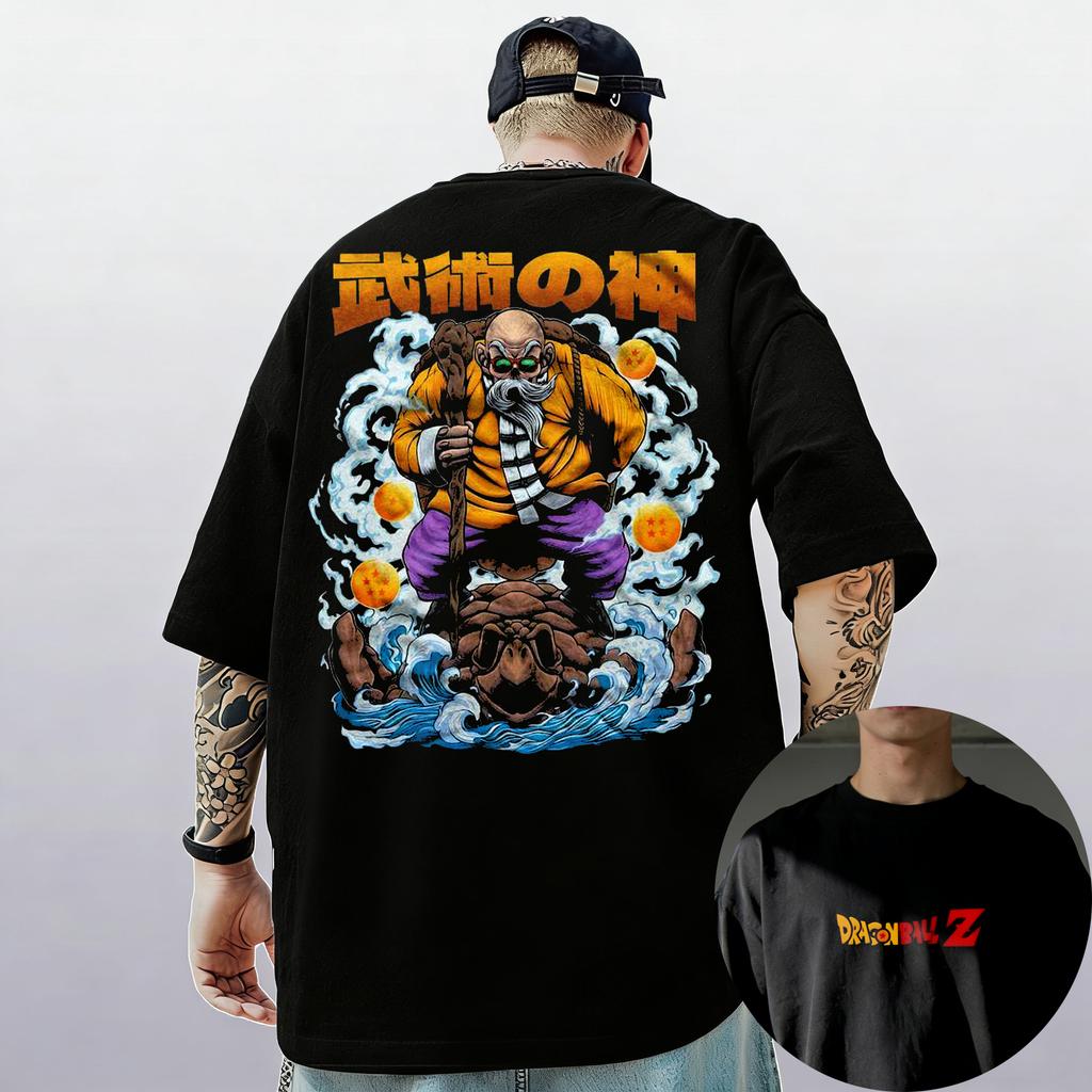 Dragon Ball Z Pánské Dámské Son Goku Mistr Roshi Potisk Tričko Bavlna Dětské Oblečení Vtipné Krátký Rukáv Harajuku Nový Přírůstek Trička