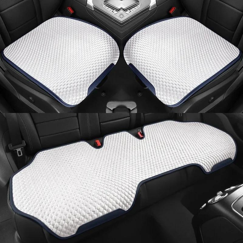 Breathable Ice Silk Car Seat Cushion Cover Auto Seat Cushion Seat Cover Sweat Absorption Split Single Sitting Rear Set Universal
