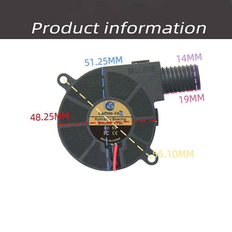 5015 50mm Blower DC 12V 2Pin Dual hydraulic Bearing Brushless Cooling Turbine 50mm x 15mm Cooler Fan 3D Printer