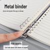 B5 Transparent Loose-Leaf Binder with Refill – Grid, Lined, and Blank Pages, Soft Cover