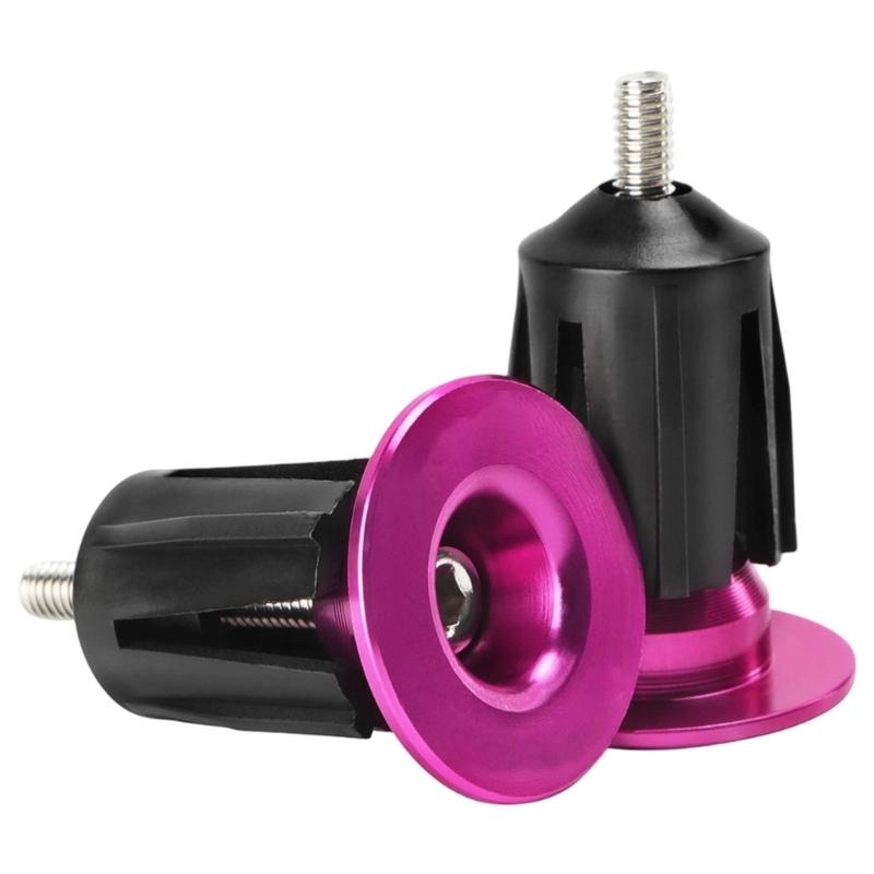 Universally Fit Aluminum Bike Handlebar End Cap Easy To Install Handlebar End Plugs For Various Riding Conditions