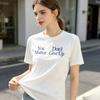 Unisex Graphic Tee Minimal Quote Print You Matter Dont Give Up Inspirational Casual Streetwear Crew Neck Short Sleeve Fitted Top