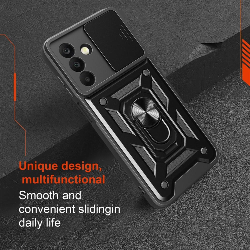 Case for Galaxy A26 5G - TPU+PC, Black, With Stand