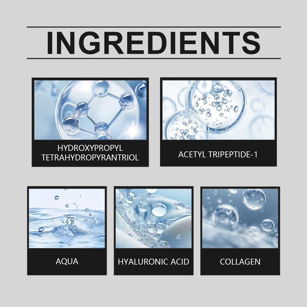 Moisturizing Serum, Serum Lotion, Replenishing Collagen, Increasing Elasticity, Brightening Skin Tone, Suitable For All Skin Types, 100ml