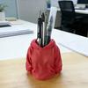 3D Printed Hoodie Pen Holder, Makeup Brush Organizer for Desk, Creative Sweatshirt Shape Pencil Storage Container, School Office Supplies