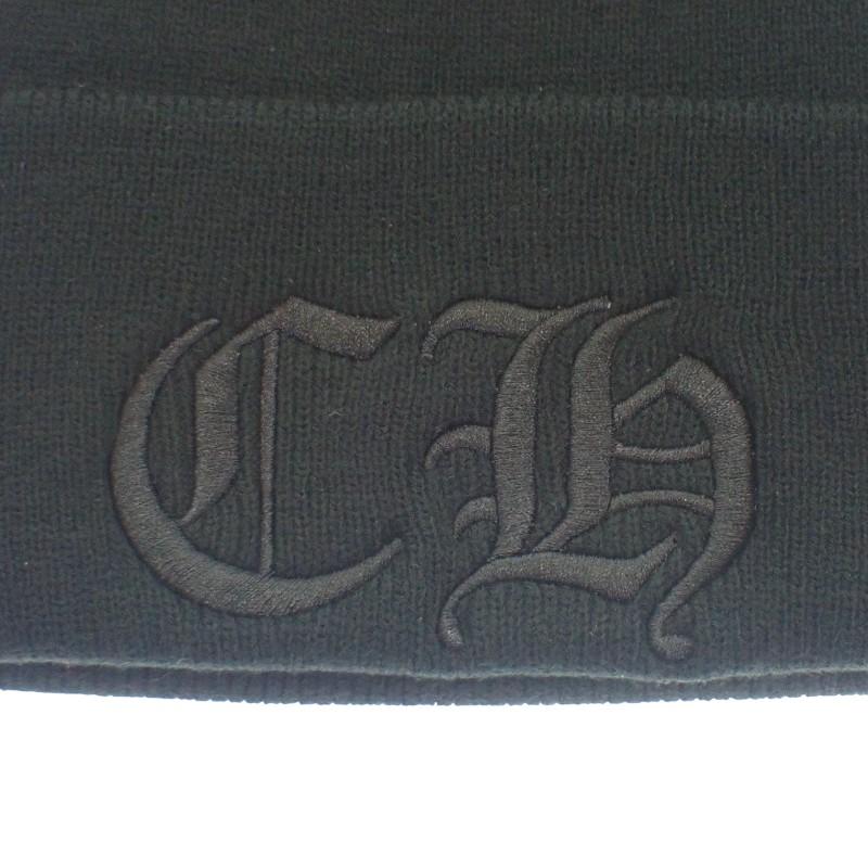 CHROME HEARTS Strickmütze schwarz Acryl Herren