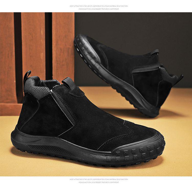 Northeast Men's Winter Snow Boots: Fur-Lined, Non-Slip, Fashionable Sports Shoes