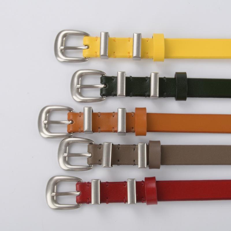 Cowhide Jurgent Leather Women's Belt Classic Retro Casual Pants Jeans Fashionable High-end Women's Belt Bf Style