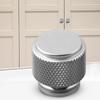 1pc Knurled Cabinet Knob Matt Black Aluminium Alloy Kitchen Cabinet Door Cupboard Drawer Knob Furniture Hardware Household Tool