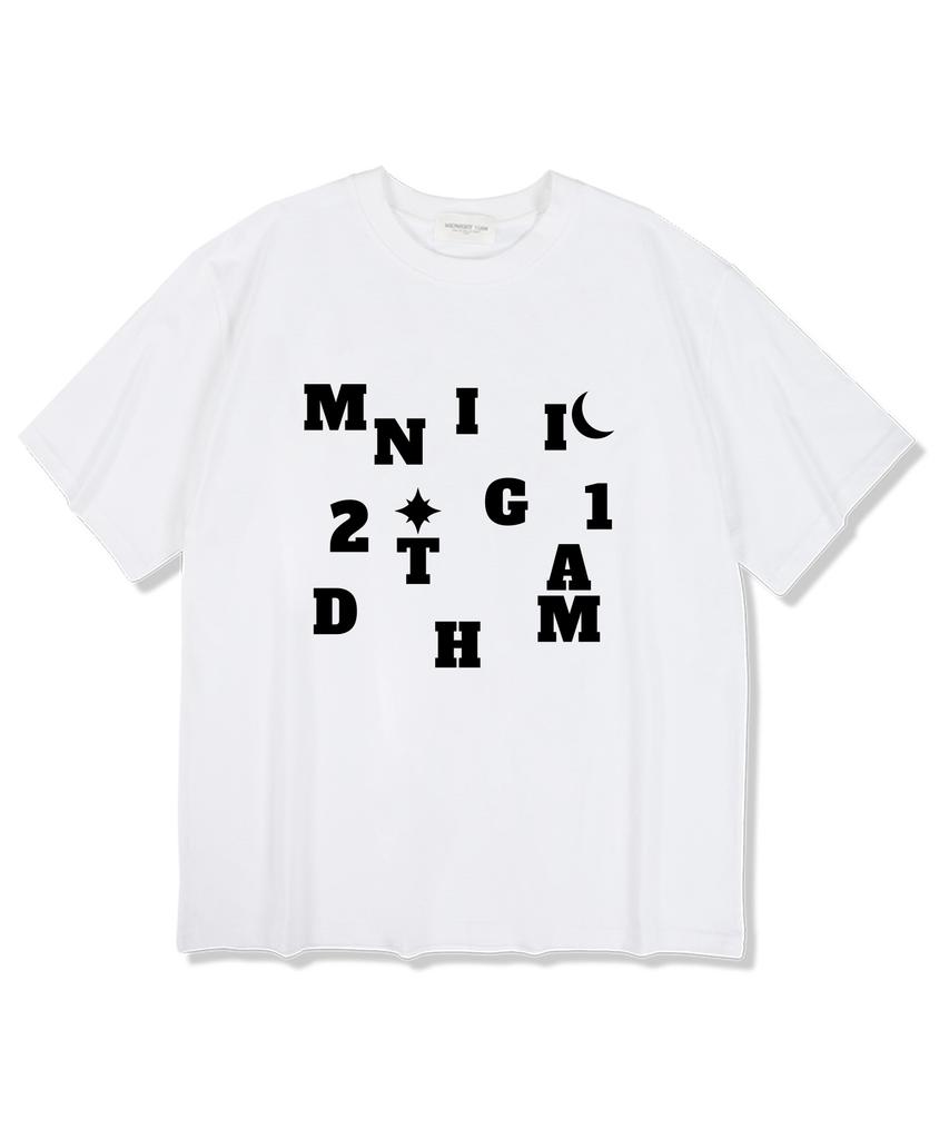 MIDNIGHT12AM Los Midnight Short Sleeve T-Shirt White
