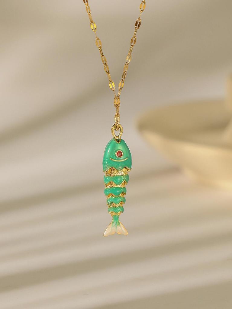 Boho rybí náhrdelník: Prázdninový styl, Lehký luxus klíční kosti, Doprava zdarma