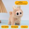 Simpatici Peluche di Silicone con Faccia da Cartone Animato Giocattoli a Batteria Possono Illuminarsi Possono Correre Possono Cantare Regalo per Bambini Regalo di San Valentino